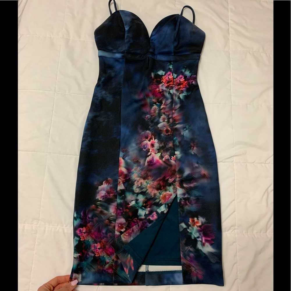 Multi colored slit dress🍭